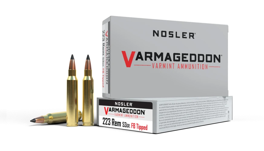Nosler Varmageddon Ammunition - 223 Rem 53g VG FBT