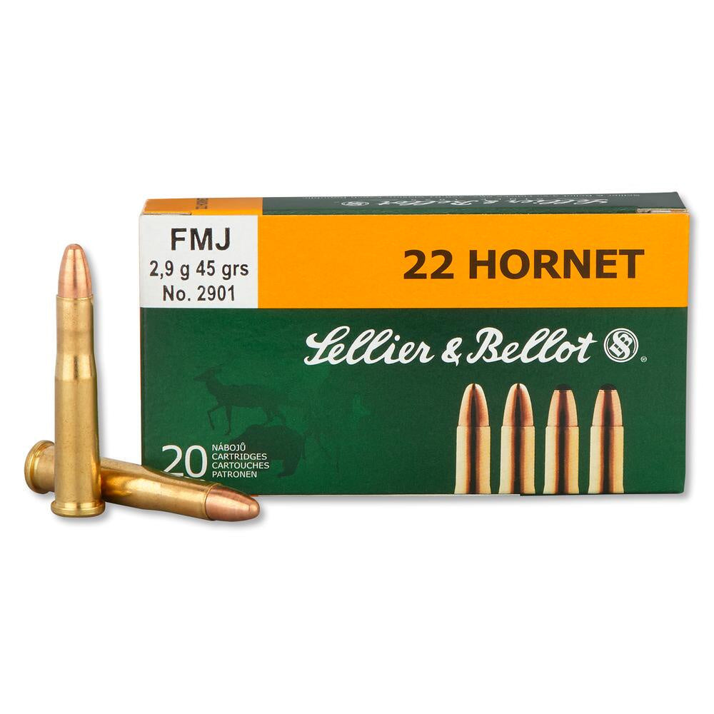 Sellier & Bellot .22 Hornet 45gr FMJ