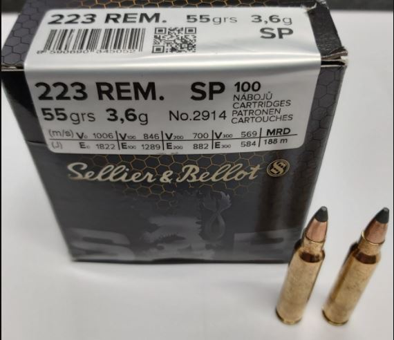 Sellier & Bellot .223 REM 55gr Soft Point