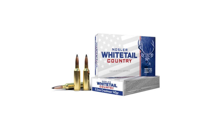 Nosler 6.5 Creedmoor 140gr Solid Base Whitetail Country Ammunition