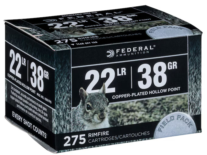 Federal .22LR value pack Hollow Point 275 rounds