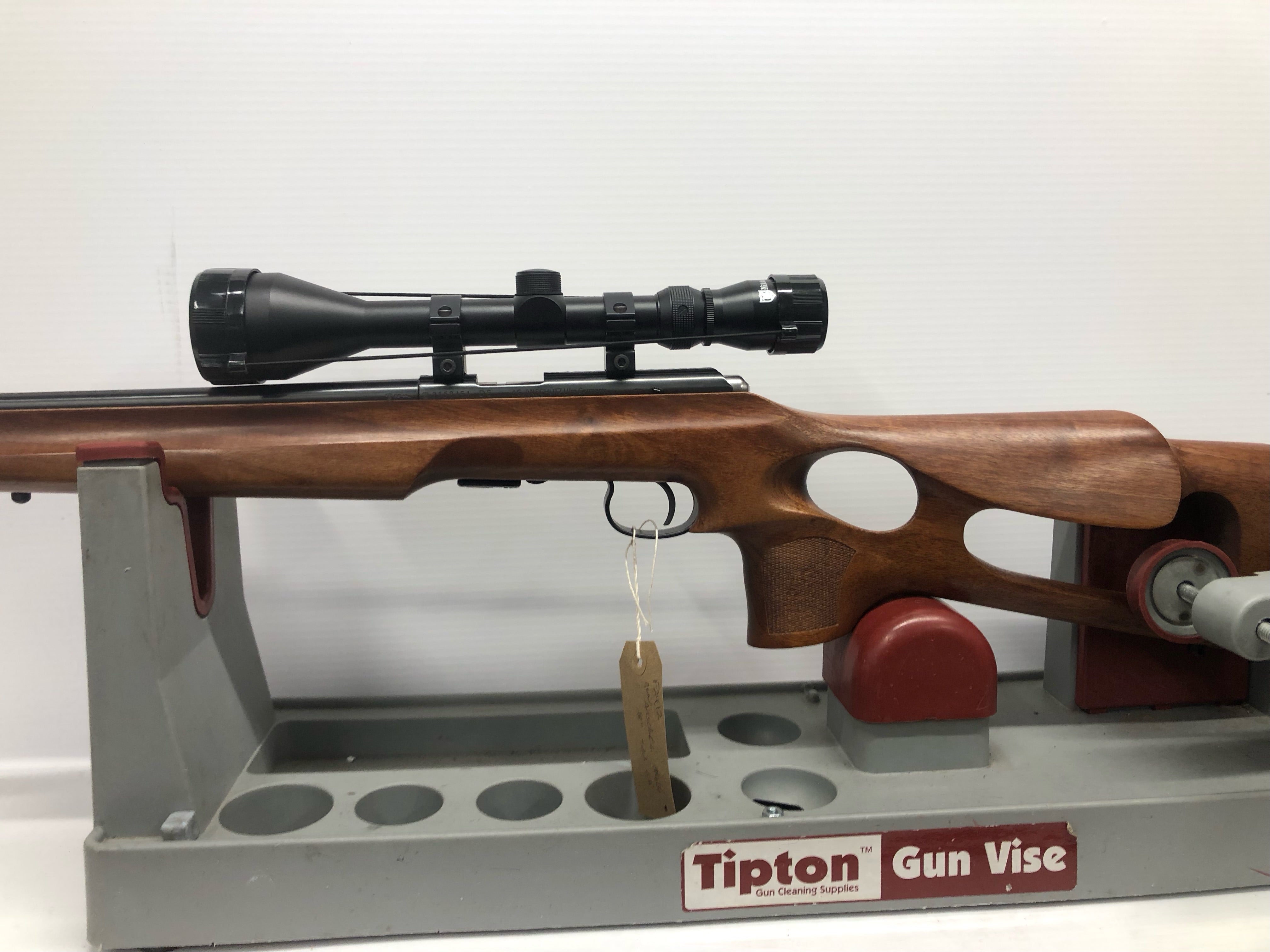 Anschutz 1416 Single-Stage Trigger  Heavy Barrell  Walnut Thumbhole 18" 22lr Rifle