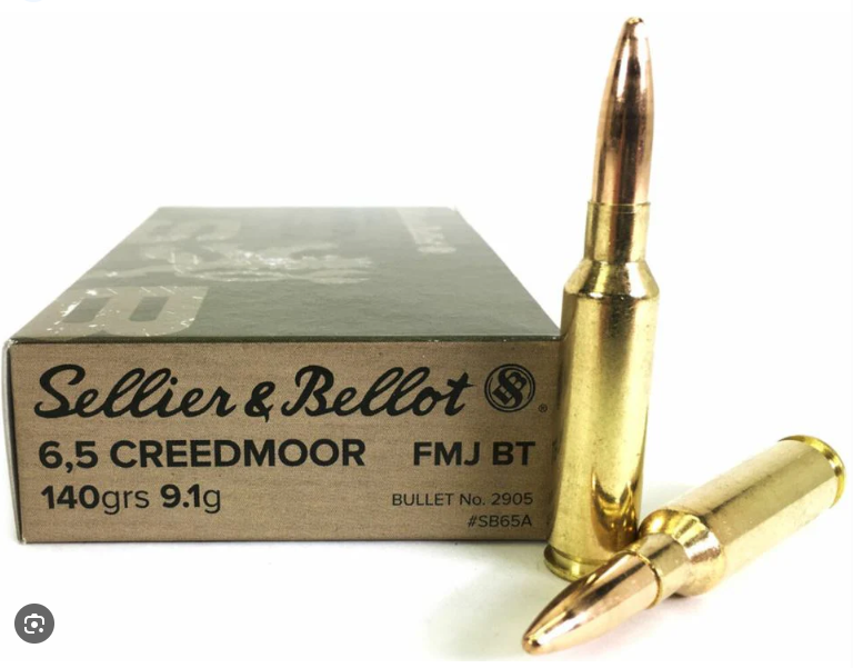Sellier & Bellot 6.5 Creedmoor 140gr FMJ