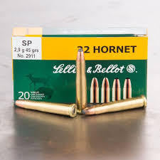 Sellier & Bellot .22 Hornet 45gr Soft Point