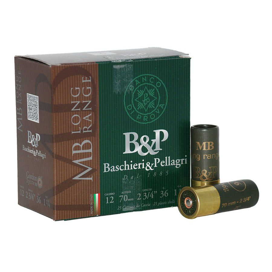 B & P MB Long Range 12g 36g Shotgun Shells