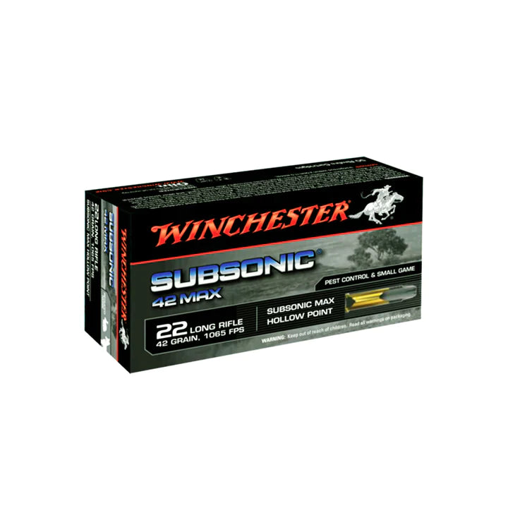 Winchester .22LR 42gr Subsonic hollow point