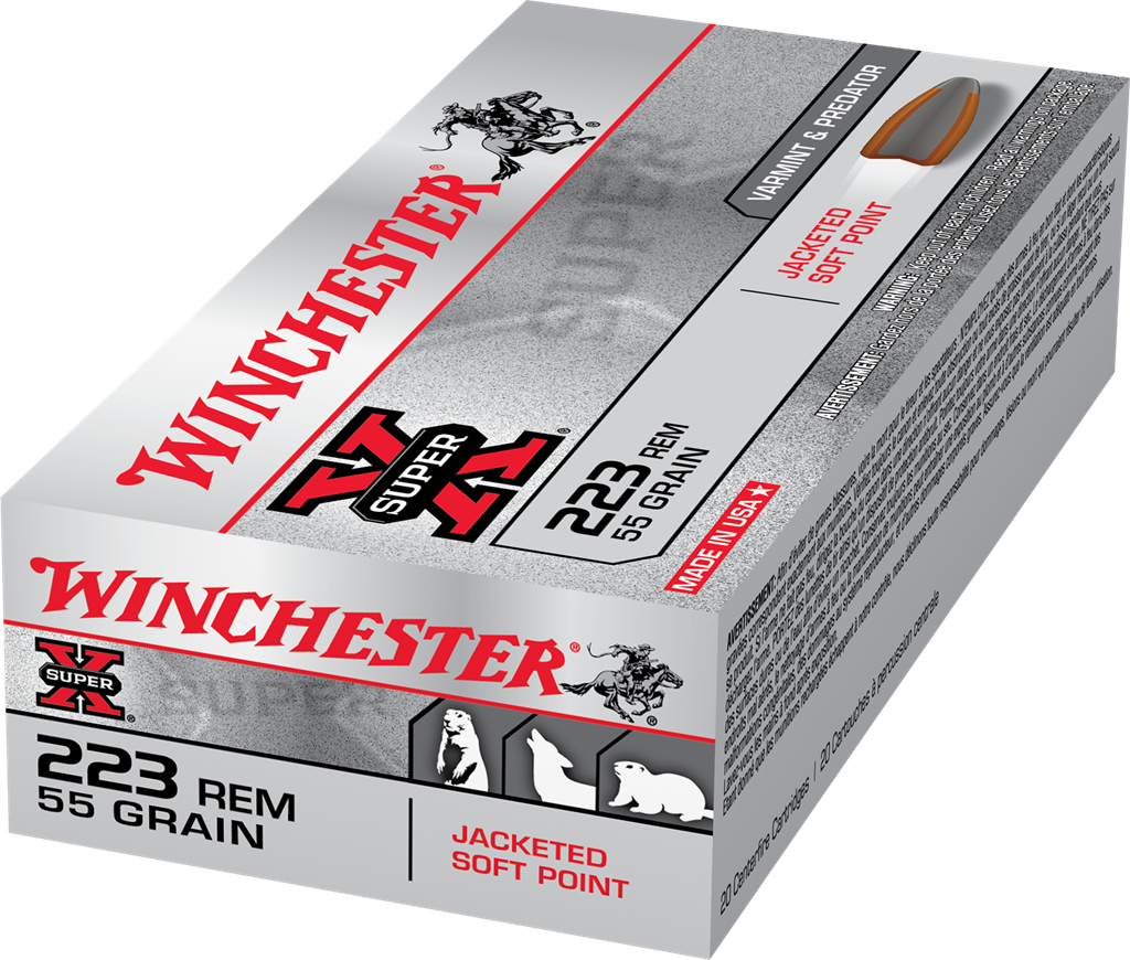Winchester .223 55gr Super X Jacketed Soft Point